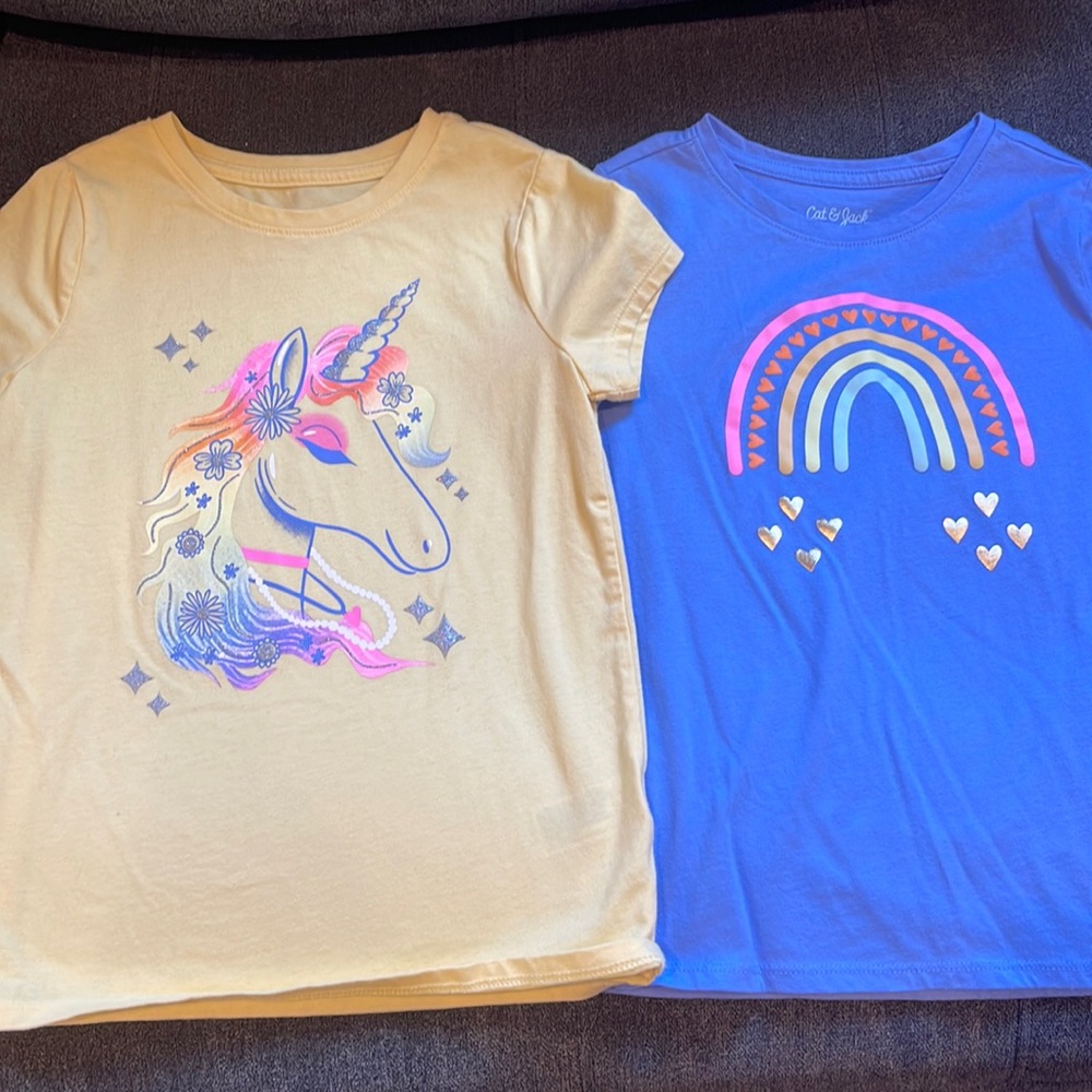 Two size small (6-6x) girls tshirts from target